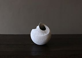 Grey Pebble Sculpture by Mitch Pilkington