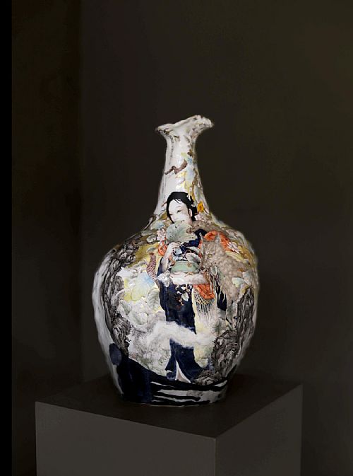 Yoca Muta - Woman With Gourd Vase