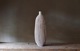 Tall Ribbed Vessel by Malcolm Martin & Gaynor Dowling
