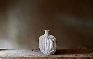 Ribbed Flask by Malcolm Martin & Gaynor Dowling